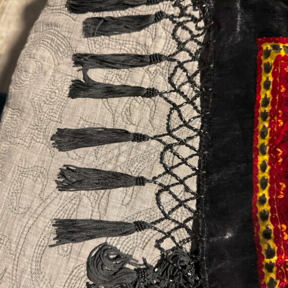 Lucy’s Silk Sequined Long Cover Up in Black - Picture 9 of 9